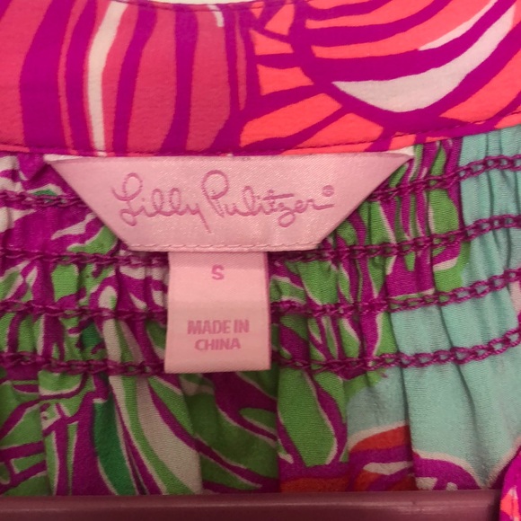 Lilly Pulitzer Elsa Silk Top in Worth It - Picture 3 of 4